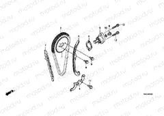 E-3-1 TIMING CHAIN / TENSIONER (GLH125SH)