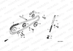 E-4-1 TIMING CHAIN / TENSIONER (C50LAG / J / N)