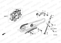 E-4 CAM CHAIN & TENSIONER