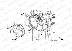 E-4 RIGHT CRANKSHAFT COVER