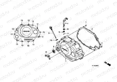 E-5-1 RIGHT CRANKSHAFT COVER (CGR125SHA, B)