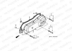 E-5 LEFT CRANKSHAFT COVER