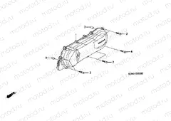 E-5 LEFT CRANKSHAFT COVER