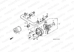 E-5 OIL FILTER / WATER PUMP