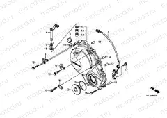 E-5 RIGHT CRANKSHAFT COVER