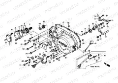 E-5 RIGHT CRANKSHAFT COVER