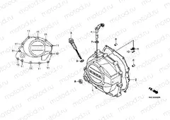 E-5 RIGHT CRANKSHAFT COVER (GLH1251SH / 2SH / 3SH)