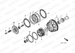 E-6-1 CLUTCH (CBR600F4 / FS / FR)