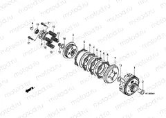 E-6-1 CLUTCH (CGR125SHA, B)
