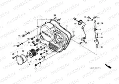 E-6-1 RIGHT CRANKSHAFT COVER