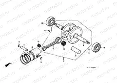 E-6 CRANKSHAFT / PISTON