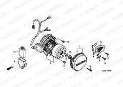 E-6 LEFT CRANKSHAFT COVER