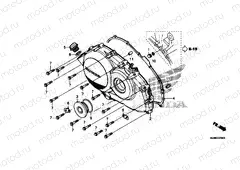 E-6 RIGHT CRANKCASE COVER
