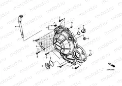 E-6 RIGHT CRANKCASE COVER