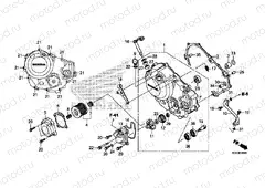 E-6 RIGHT CRANKCASE COVER