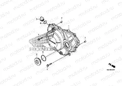 E-6 RIGHT CRANKCASE COVER (VFR1200X / XA / XL)