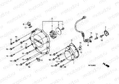 E-6 RIGHT CRANKSHAFT COVER