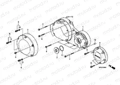 E-6 RIGHT CRANKSHAFT COVER