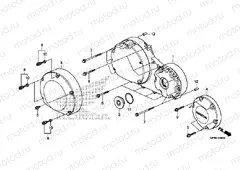 E-6 RIGHT CRANKSHAFT COVER