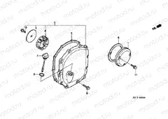 E-6 RIGHT CRANKSHAFT COVER