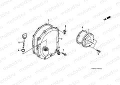 E-6 RIGHT CRANKSHAFT COVER