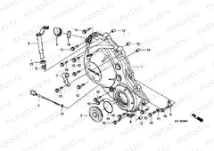 E-6 RIGHT CRANKSHAFT COVER