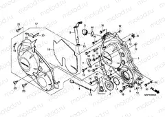 E-6 RIGHT CRANKSHAFT COVER