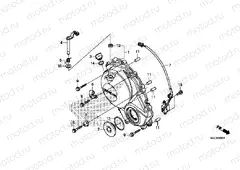 E-6 RIGHT CRANKSHAFT COVER