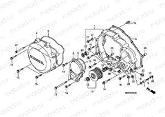 E-6 RIGHT CRANKSHAFT COVER
