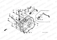 E-6 RIGHT CRANKSHAFT COVER