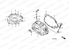 E-6 RIGHT CRANKSHAFT COVER