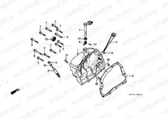 E-6 RIGHT CRANKSHAFT COVER