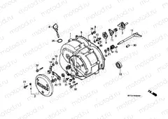 E-6 RIGHT CRANKSHAFT COVER
