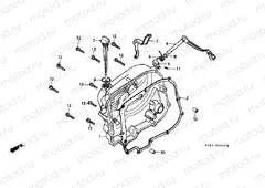 E-6 RIGHT CRANKSHAFT COVER (E / ED / F / G / SD / SW)