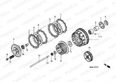 E-7-1 CLUTCH (VT1100CV / VW / V2) buy cheap online
