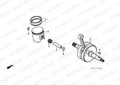 E-7 CRANKSHAFT / PISTON