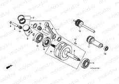 E-7 CRANKSHAFT / PISTON