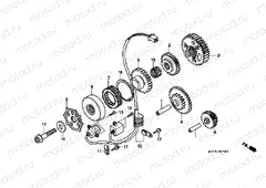 E-7 DISTRIBUTOR GENERATOR / CLUTCH START