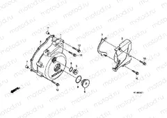 E-8-1 LEFT CRANKSHAFT COVER (CGR125SHA, B)