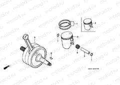E-8 CRANKSHAFT / PISTON