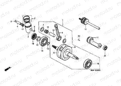 E-8 CRANKSHAFT / PISTON