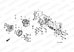 E-8 LEFT COVER / WATER PUMP
