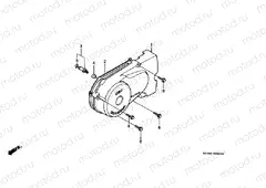 E-8 LEFT CRANKSHAFT COVER