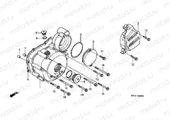 E-8 LEFT CRANKSHAFT COVER