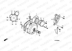 E-8 LEFT CRANKSHAFT COVER