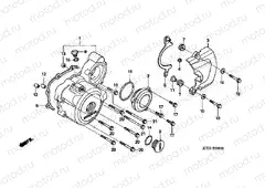 E-8 LEFT CRANKSHAFT COVER (CGR125SH5,8)