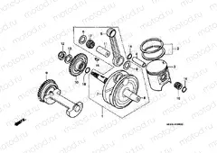 E-8 PISTON / CRANKSHAFT
