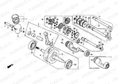 E-9 CRANKSHAFT / PISTON