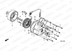 E-9 LEFT CRANKCASE COVER/ GENERATOR