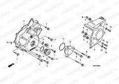 E-9 LEFT CRANKSHAFT COVER